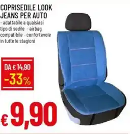 Galassia Coprisedile look jeans per auto offerta