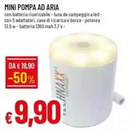 Galassia Mini pompa ad aria offerta