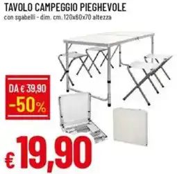 Galassia Tavolo campeggio pieghevole offerta