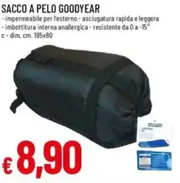 Galassia Sacco a pelo GOODYEAR offerta