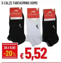 Galassia 5 calze fantasmino uomo DYNAMIC offerta