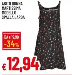 Galassia Abito donna martissima modello spalla larga offerta