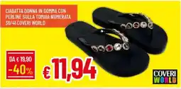 Galassia Coveri world ciabatta donna in gomma con perline sulla tomaia numerata 36/41 COVERI WORLD offerta