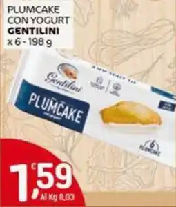 Crai Plumcake con yogurt GENTILINI offerta