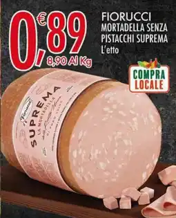 Crai Fiorucci mortadella senza pistacchi suprema offerta