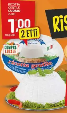 Crai Ricotta gentile CUOMO offerta