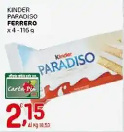 Crai Kinder paradiso FERRERO offerta