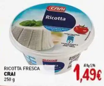 Crai Ricotta fresca CRAI offerta