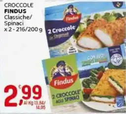 Crai Croccole FINDUS classiche/ spinaci offerta