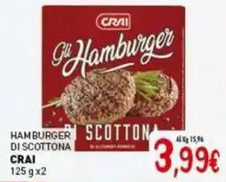 Crai Hamburger scotton di scottona CRAI offerta