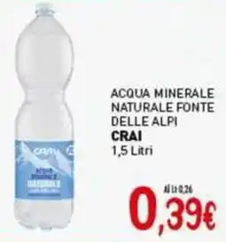 Crai Acqua minerale naturale fonte delle alpi CRAI offerta