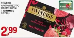 Crai Te nero aromatizzato frutti rossi TWININGS 20 filtri offerta