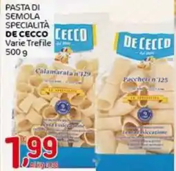Crai Pasta di semola specialità DE CECCO offerta