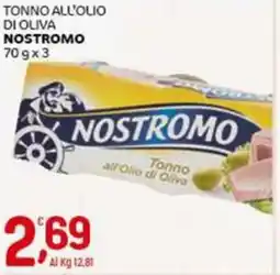 Crai Tonno all'olio di oliva NOSTROMO offerta