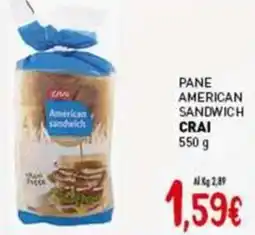 Crai Pane american sandwich CRAI offerta
