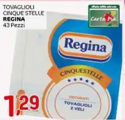 Crai Tovaglioli cinque stelle REGINA 43 Pezzi offerta