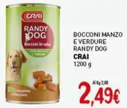 Crai Bocconi manzo everdure randy dog CRAI offerta