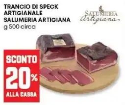 Panorama Trancio di speck artigianale SALUMERIA ARTIGIANA offerta