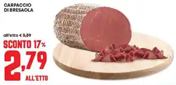 Panorama Carpaccio di bresaola offerta