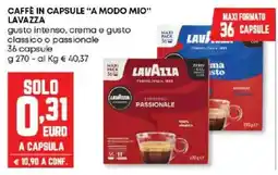 Panorama Caffè in capsule "a modo mio" LAVAZZA offerta
