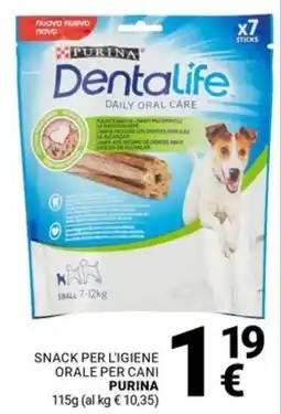 Supermercati Gulliver Snack per l'igiene orale per cani PURINA offerta