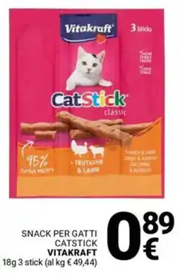Supermercati Gulliver Snack per gatti catstick VITAKRAFT offerta
