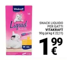Supermercati Gulliver Snack liquido per gatti VITAKRAFT offerta