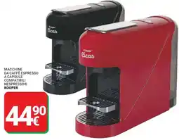 Supermercati Gulliver Macchine da caffè espresso i a capsule compatibili nespresso KOOPER offerta