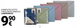 Supermercati Gulliver Completo letto tinta unita singolo LANFRANCHI offerta