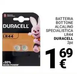 Supermercati Gulliver Batteria bottone alcalino specialistica LR44 DURACELL offerta