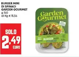 Panorama Burger mini di spinaci GARDEN GOURMET offerta