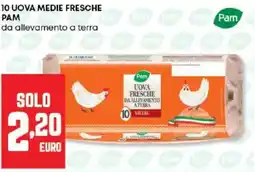 Panorama 10 uova medie fresche PAM offerta