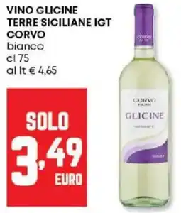 Panorama Vino glicine terre siciliane IGT CORVO offerta