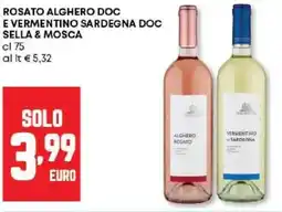 Panorama Rosato alghero doc e vermentino sardegna doc SELLA & MOSCA offerta