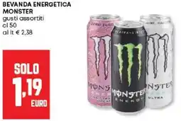 Panorama Bevanda energetica MONSTER offerta