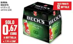 Panorama Birra BECK'S offerta