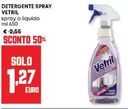 Panorama Detergente spray VETRIL offerta