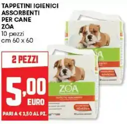 Panorama Tappetini igienici assorbenti per cane ZÓA offerta