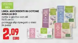 Panorama Linea assorbenti in cotone ARKALIA BIO offerta