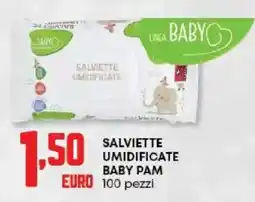 Panorama Salviette umidificate baby PAM 100 pezzi offerta