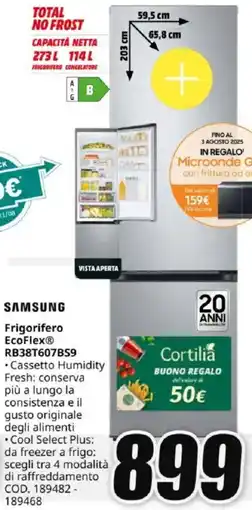 MediaWorld SAMSUNG Frigorifero EcoFlex RB38T607BS9 offerta