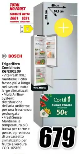 MediaWorld BOSCH Frigorifero Combinato KGN392LDF offerta