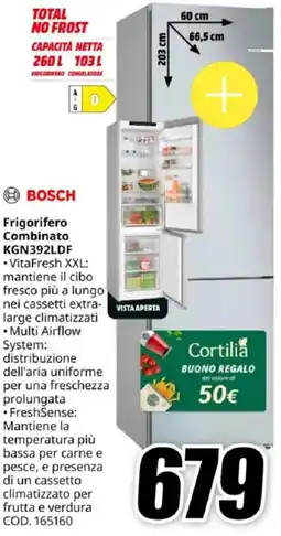 MediaWorld BOSCH Frigorifero Combinato KGN392LDF offerta