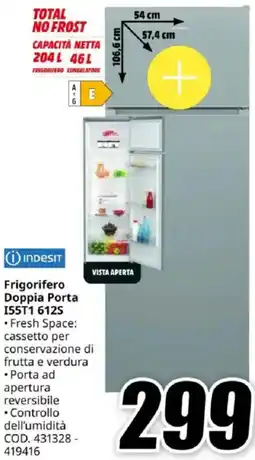 MediaWorld INDESIT Frigorifero Doppia Porta I55T1 612S offerta