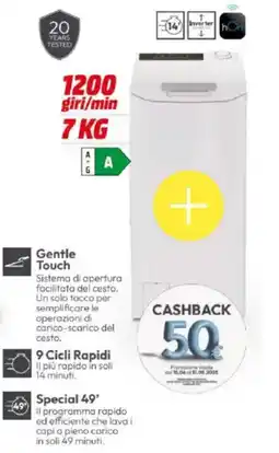 MediaWorld CANDY Lavatrice A Carica Dall'alto ProWash 500TCA274TM5-S offerta