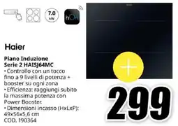 MediaWorld Haier Piano Induzione Serie 2 HAISJ64MC offerta