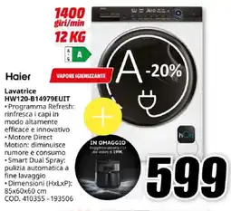 MediaWorld Haier Lavatrice HW120-B14979EUIT offerta