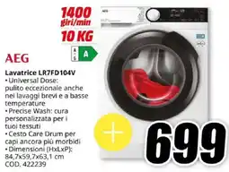 MediaWorld AEG Lavatrice LR7FD104V offerta