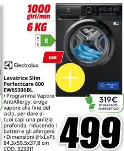 MediaWorld Electrolux Perfectcare 600 EW6S306BL offerta