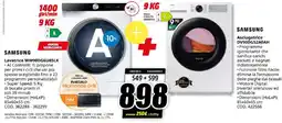 MediaWorld SAMSUNG Lavatrice WW90DG6U85LK + Asciugatrice DV90DG52A0AH offerta